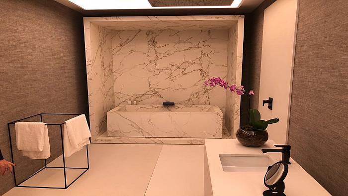 Banheiro - Mármore Branco Calacata