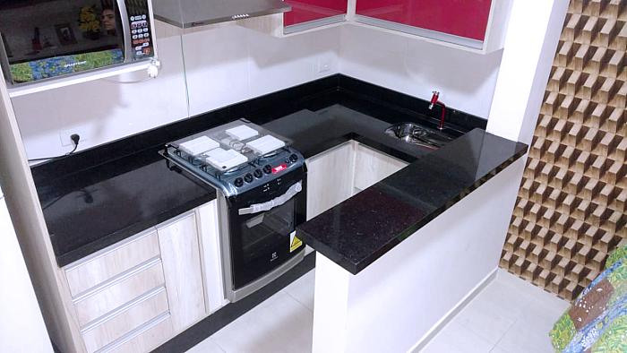 Cozinha - Granito Preto São Gabriel