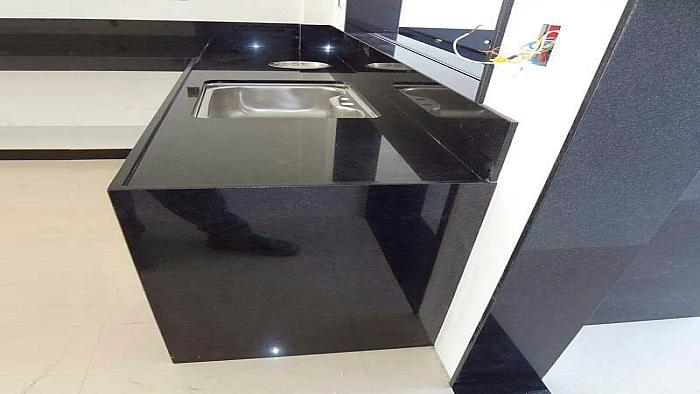 Cozinha - Granito Preto São Gabriel