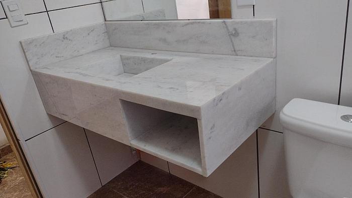 Lavatório - Mármore Branco Nacional