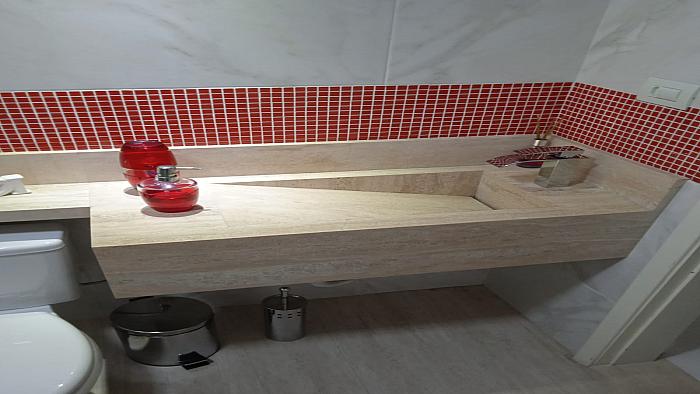 Lavatório - Mármore Travertino Romano